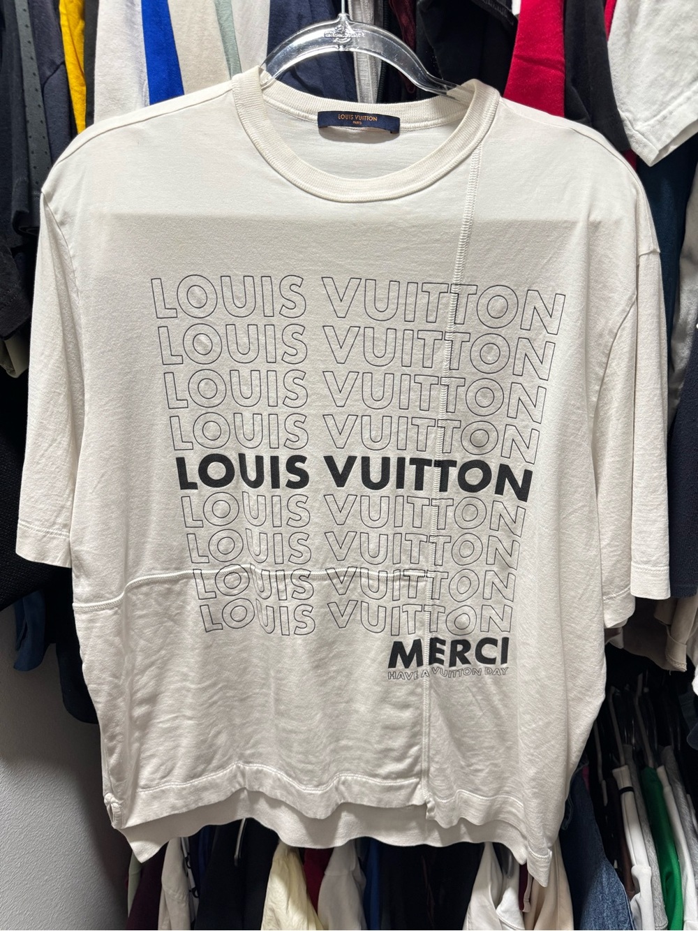 Louis Vuitton White Graphic Logo Short Sleeve Tee